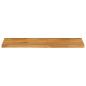 Preview: Tischplatte mit Baumkante 120x20x3,8 cm Massivholz Mango