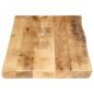 Preview: Tischplatte mit Baumkante 100x40x2,5 cm Raues Mango Massivholz