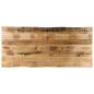 Preview: ARDEBO.de - Tischplatte mit Baumkante 140x60x3,8 cm Raues Mango Massivholz