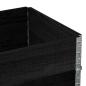 Preview: Pflanzkasten Schwarz 80x60 cm Massivholz Kiefer