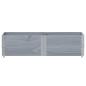 Preview: Pflanzkasten Grau 150x50 cm Massivholz Kiefer