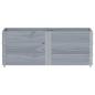 Preview: Pflanzkasten Grau 150x50 cm Massivholz Kiefer
