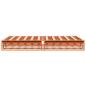 Preview: Massivholzbett ohne Matratze Wachsbraun 150x200 cm Kiefernholz