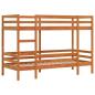 Preview: Etagenbett Wachsbraun 75x190 cm Massivholz Kiefer