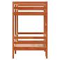 Preview: Etagenbett Wachsbraun 75x190 cm Massivholz Kiefer