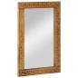 Preview: ARDEBO.de - Badspiegel 50x70x2,5 cm Massivholz Mango und Glas