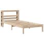 Preview: Massivholzbett ohne Matratze 75x190 cm Kiefernholz