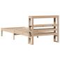 Preview: Massivholzbett ohne Matratze 75x190 cm Kiefernholz