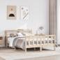 Preview: ARDEBO.de - Massivholzbett ohne Matratze 160x200 cm Kiefernholz