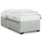 Preview: Bettgestell ohne Matratze Hellgrau 90x200 cm Samt