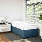 Preview: ARDEBO.de - Bettgestell Blau 90x190 cm Samt