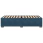 Preview: Bettgestell Blau 90x190 cm Samt