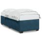 Preview: Bettgestell Blau 90x200 cm Samt