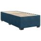 Preview: Bettgestell Blau 90x200 cm Samt