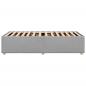 Preview: Bettgestell ohne Matratze Hellgrau 80x200 cm Stoff