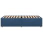 Preview: Bettgestell ohne Matratze Blau 80x200 cm Stoff