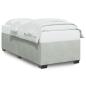 Preview: Bettgestell ohne Matratze Hellgrau 100x200 cm Samt