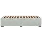 Preview: Bettgestell ohne Matratze Hellgrau 100x200 cm Samt