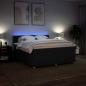 Preview: Boxspringbett mit Matratze Schwarz 180x200 cm Stoff