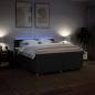 Preview: Boxspringbett mit Matratze Schwarz 180x200 cm Stoff