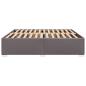 Preview: Bettgestell Grau 200x200 cm Kunstleder