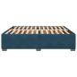 Preview: Bettgestell Blau 180x200 cm Samt