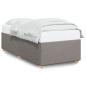 Preview: Bettgestell ohne Matratze Taupe 90x190 cm Stoff