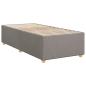 Preview: Bettgestell ohne Matratze Taupe 90x190 cm Stoff