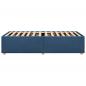 Preview: Bettgestell ohne Matratze Blau 90x190 cm Stoff