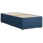 Preview: Bettgestell ohne Matratze Blau 90x190 cm Stoff