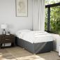 Preview: ARDEBO.de - Bettgestell ohne Matratze Dunkelgrau 100x200 cm Stoff