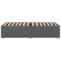 Preview: Bettgestell ohne Matratze Dunkelgrau 100x200 cm Stoff