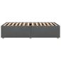 Preview: Bettgestell ohne Matratze Dunkelgrau 90x200 cm Stoff