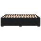 Preview: Bettgestell ohne Matratze Schwarz 160x200 cm Samt