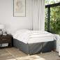 Preview: ARDEBO.de - Bettgestell ohne Matratze Dunkelgrau 120x200 cm Stoff