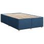 Preview: Bettgestell ohne Matratze Blau 120x200 cm Stoff