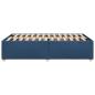 Preview: Bettgestell ohne Matratze Blau 120x200 cm Stoff