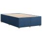 Preview: Bettgestell ohne Matratze Blau 120x200 cm Stoff