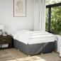 Preview: ARDEBO.de - Bettgestell ohne Matratze Dunkelgrau 120x190 cm Stoff