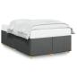 Preview: Bettgestell ohne Matratze Dunkelgrau 120x190 cm Stoff