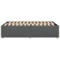 Preview: Bettgestell ohne Matratze Dunkelgrau 120x190 cm Stoff