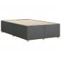 Preview: Bettgestell ohne Matratze Dunkelgrau 120x190 cm Stoff