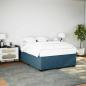 Preview: ARDEBO.de - Bettgestell Blau 160x200 cm Samt