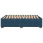 Preview: Bettgestell Blau 160x200 cm Samt