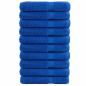 Preview: Premium Handtücher SOLUND 10 Stk. Blau 100x200 cm 600 g/m²
