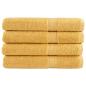 Preview: ARDEBO.de - Premium Handtücher SOLUND 4 Stk. Gold 100x200 cm 600 g/m²