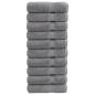 Preview: Premium Handtücher SOLUND 10 Stk. Grau 50x100 cm 600 g/m²
