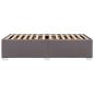 Preview: Bettgestell Grau 80x200 cm Kunstleder