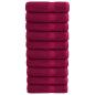 Preview: Premium Duschtücher SOLUND 10 Stk. Bordeaux 70x140 cm 600 g/qm