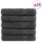 Preview: ARDEBO.de - Premium Badetücher SOLUND 50 Stk. Anthrazit 100x150 cm 600 g/m²